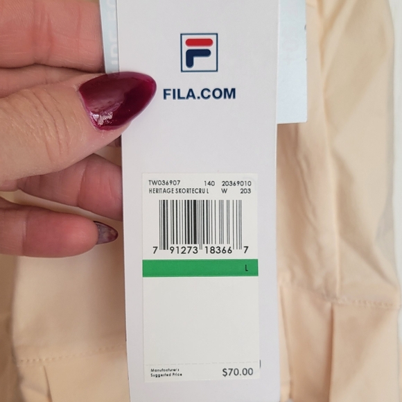 Fila Beige Pleated Tennis Skort. NWT size Large. - Picture 4 of 12
